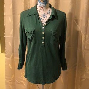 Splendid green button down